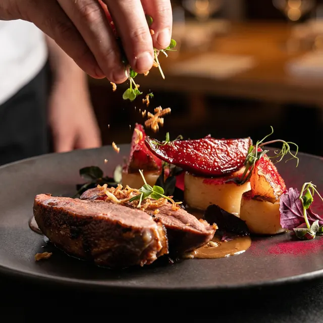 Foto de comida con IA — estilo action shot, ejemplo 2 | FoodyFocus