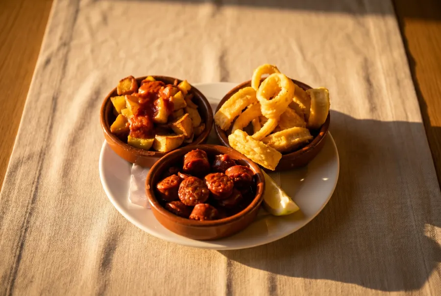 Tapas españolas con calidad profesional generadas con IA por FoodyFocus