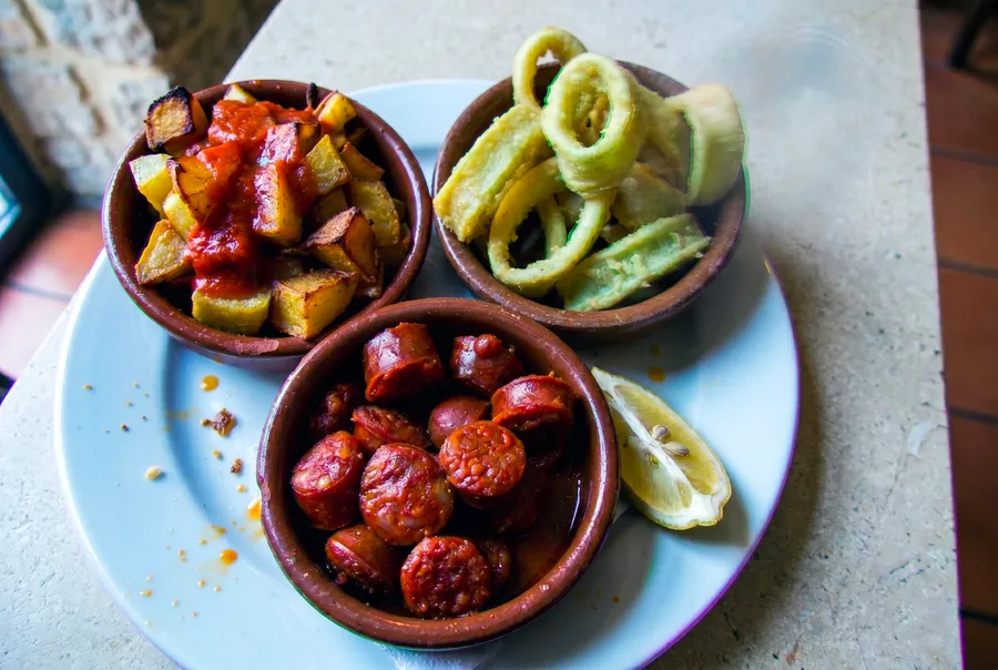 Foto de tapas hecha con móvil antes de usar FoodyFocus